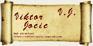 Viktor Jocić vizit kartica